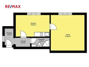 Pronájem bytu 1+1, Poděbrady, Mánesova, 44 m2