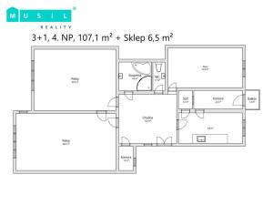 Prodej bytu 3+1, Olomouc, Tylova, 108 m2