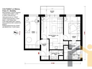 Prodej bytu 3+kk, Praha - Stodůlky, Márova, 71 m2