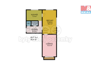 Prodej bytu 2+1, Česká Třebová, Habrmanova, 50 m2