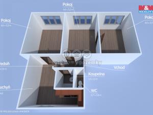 Prodej bytu 3+1, Klatovy, Plánická, 69 m2