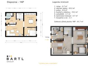 Prodej rodinného domu, Frymburk, 118 m2