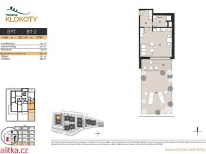 Prodej bytu 1+kk, Tábor, 39 m2
