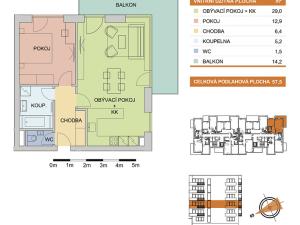 Pronájem bytu 2+kk, Olomouc - Řepčín, Aloise Rašína, 57 m2