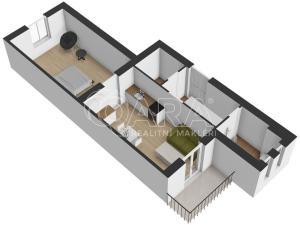 Pronájem bytu 2+kk, Praha - Nusle, Táborská, 50 m2
