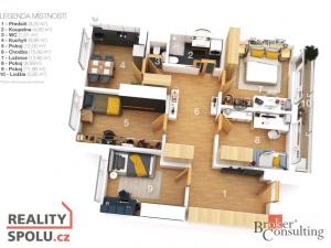 Prodej bytu 4+1, Praha - Stodůlky, Běhounkova, 82 m2