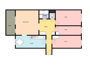 Pronájem bytu 4+1, Praha - Háje, Hekrova, 80 m2