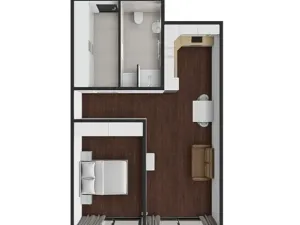 Pronájem bytu 2+kk, Brno, Lidická, 55 m2