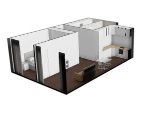 Pronájem bytu 2+kk, Brno, Lidická, 55 m2