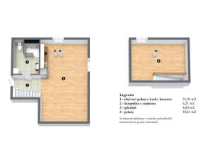 Pronájem bytu 2+kk, Slaný, Ouvalova, 60 m2