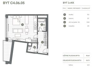 Pronájem bytu 1+kk, Praha - Vysočany, Kolbenova, 50 m2