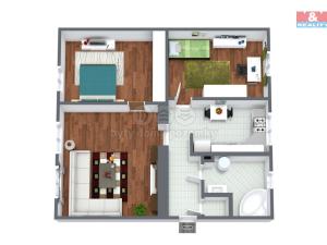 Prodej bytu 3+1, Habartov, 1. máje, 75 m2