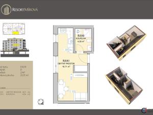 Prodej bytu 1+kk, Rychnov nad Kněžnou, Mírová, 24 m2