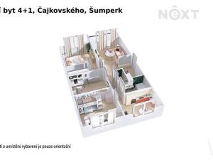 Prodej bytu 4+1, Šumperk, Čajkovského, 72 m2