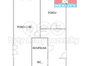 Pronájem bytu 2+kk, Litoměřice - Předměstí, Smetanova, 40 m2