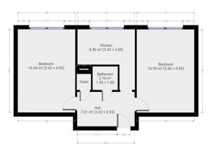Pronájem bytu 2+1, Praha - Břevnov, Nad alejí, 50 m2