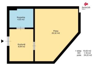 Prodej bytu 1+1, Trutnov, Na Záduší, 34 m2