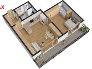 Pronájem bytu 2+kk, Hradec Králové - Pražské Předměstí, Farářství, 51 m2