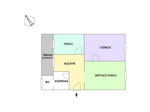 Prodej bytu 3+1, Trutnov - Střední Předměstí, Blanická, 49 m2