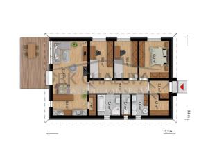 Prodej rodinného domu, Štěpánovice, Nová, 104 m2
