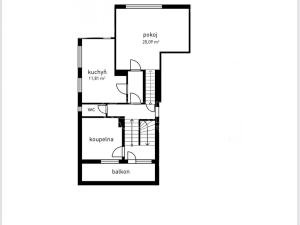 Pronájem bytu 2+kk, Praha - Prosek, Poleradská, 45 m2