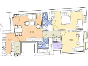 Pronájem bytu 3+1, Praha - Vyšehrad, Vratislavova, 75 m2