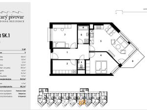 Prodej bytu 3+kk, Brno, Kollárova, 85 m2