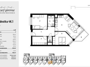 Prodej bytu 3+kk, Brno, Kollárova, 85 m2