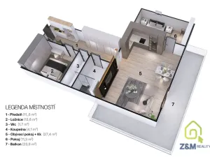 Prodej bytu 3+kk, Březová, Hlavní, 94 m2