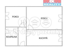 Pronájem bytu 2+1, Jirkov, Ervěnická, 48 m2