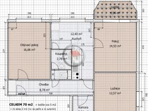 Prodej bytu 3+1, Velké Meziříčí, Poštovní, 70 m2