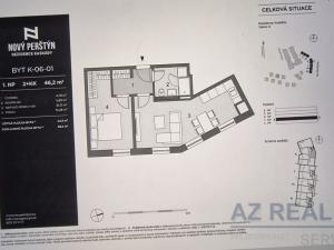 Pronájem bytu 2+kk, Liberec - Liberec IV-Perštýn, Na Perštýně, 44 m2