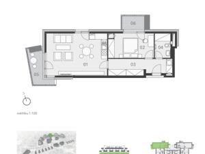 Pronájem bytu 2+kk, Praha, Hasilova, 59 m2
