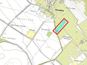 Prodej podílu zahrady, Horušice, 2981 m2
