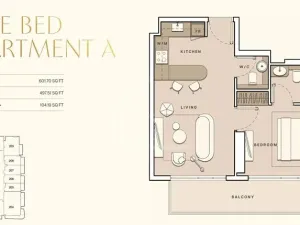 Prodej bytu 2+kk, Dubaj, Spojené arabské emiráty, 56 m2