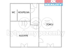 Prodej bytu 1+1, Jirkov, Krušnohorská, 36 m2