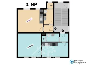 Pronájem bytu 2+kk, Jablonec nad Nisou, Saskova, 42 m2