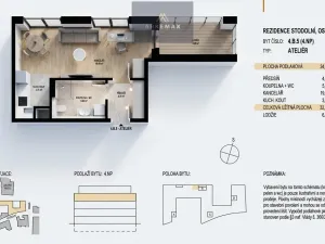 Prodej bytu 1+kk, Ostrava, Stodolní, 38 m2