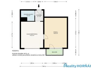 Prodej bytu 2+kk, Týn nad Vltavou - Malá Strana, Malostranská, 35 m2