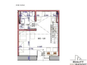 Pronájem bytu 1+kk, Brno, Hybešova, 21 m2