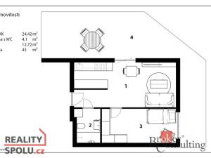 Pronájem bytu 2+kk, Mladá Boleslav - Mladá Boleslav II, Na Radouči, 42 m2