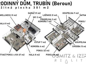 Prodej rodinného domu, Trubín, 301 m2