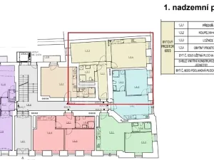 Prodej bytu 2+kk, Praha - Smíchov, Kmochova, 46 m2