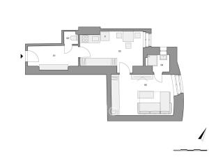 Prodej bytu 1+1, Praha - Smíchov, Na Václavce, 38 m2