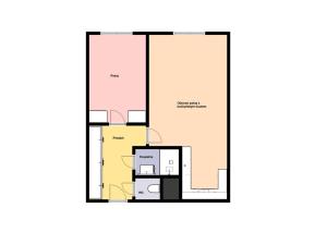Pronájem bytu 2+kk, Praha - Michle, Přímětická, 46 m2