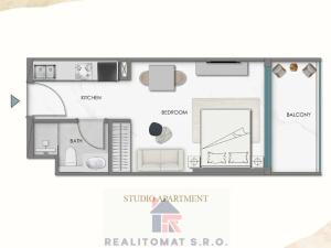 Prodej bytu 1+kk, Dubaj, Spojené arabské emiráty, 40 m2