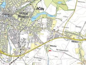 Prodej podílu komerčního pozemku, Jičín, 1092 m2