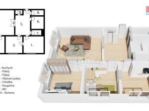 Prodej bytu 3+1, Hradec Králové, Škroupova, 85 m2