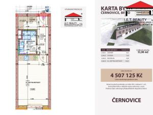 Prodej bytu 1+kk, Brno, Charbulova, 32 m2