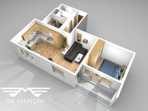 Pronájem bytu 2+kk, Praha - Košíře, Česká, 48 m2
